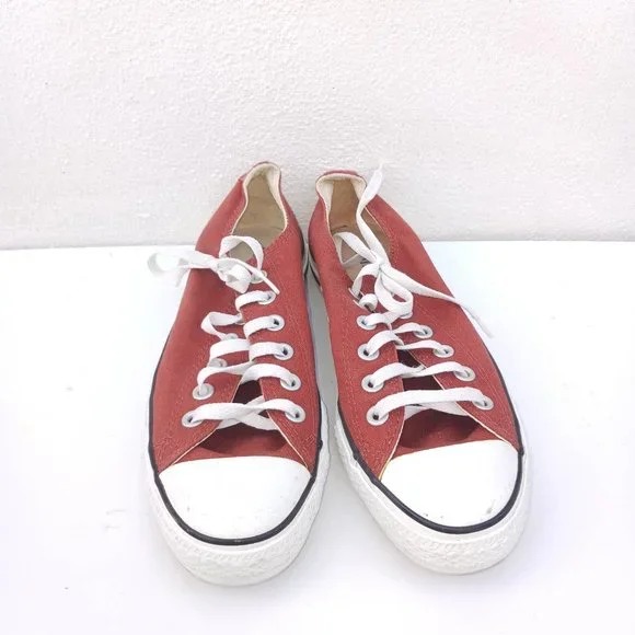 Converse Men's Size 8 Red Laced Shoes - Picture 2 of 10